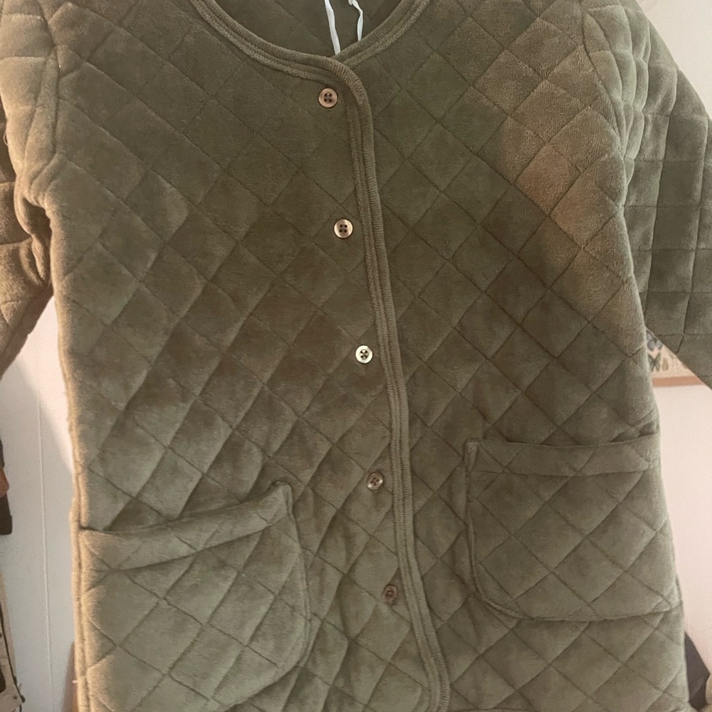 Quilted Olive Green Jacket